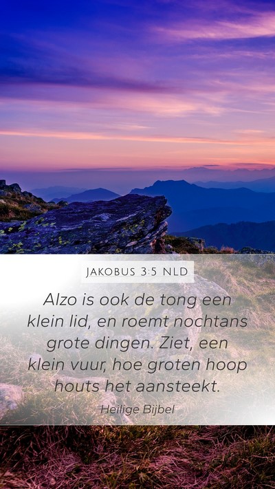 Jakobus 3:5 NLD Bible Verse Image