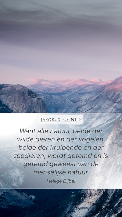 Jakobus 3:7 NLD Bible Verse Image