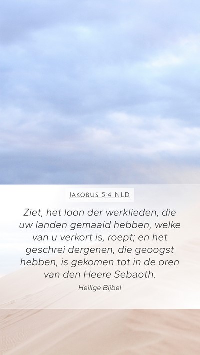 Jakobus 5:4 NLD Bible Verse Image