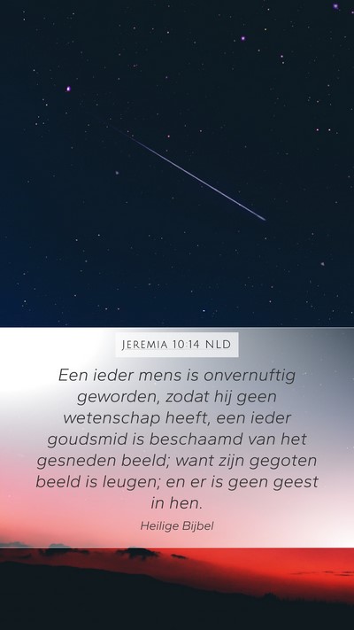 Jeremia 10:14 NLD Bible Verse Image