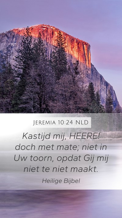 Jeremia 10:24 NLD Bible Verse Image