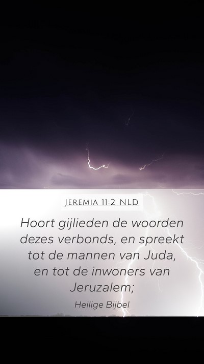 Jeremia 11:2 NLD Bible Verse Image
