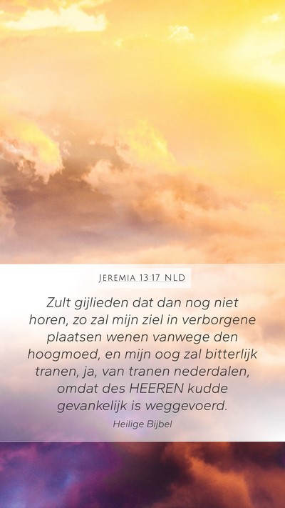 Jeremia 13:17 NLD Bible Verse Image