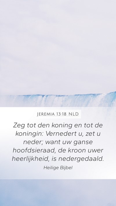 Jeremia 13:18 NLD Bible Verse Image
