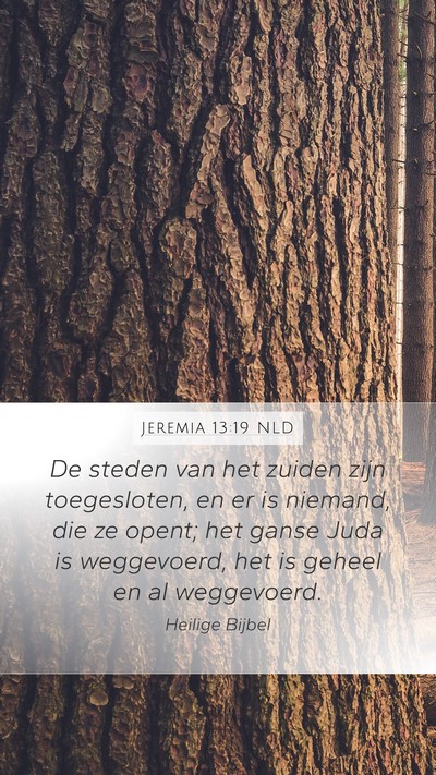 Jeremia 13:19 NLD Bible Verse Image