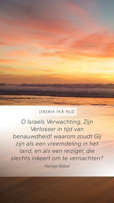 Jeremia 14:8 NLD Bible Verse Image