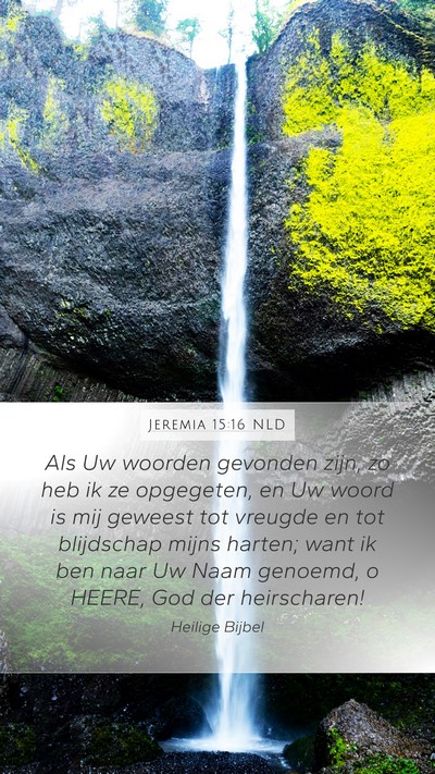 Jeremia 15:16 NLD Bible Verse Image