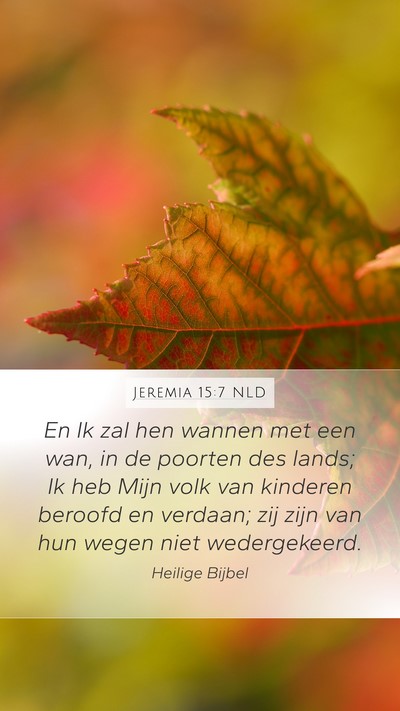 Jeremia 15:7 NLD Bible Verse Image