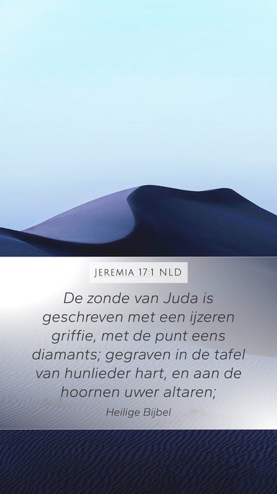 Jeremia 17:1 NLD Bible Verse Image