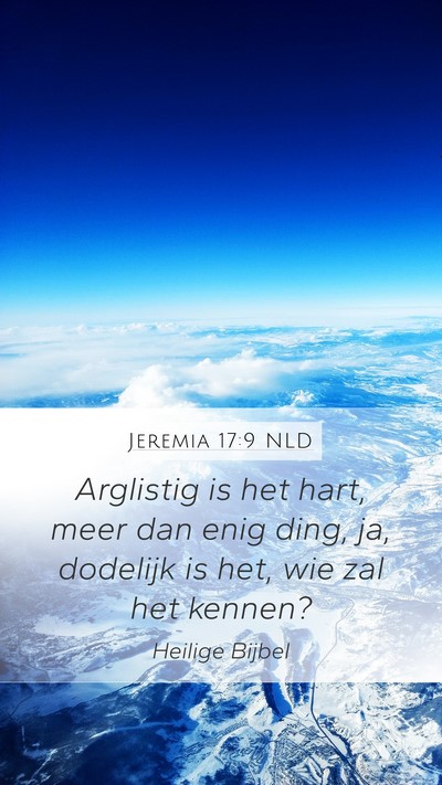 Jeremia 17:9 NLD Bible Verse Image