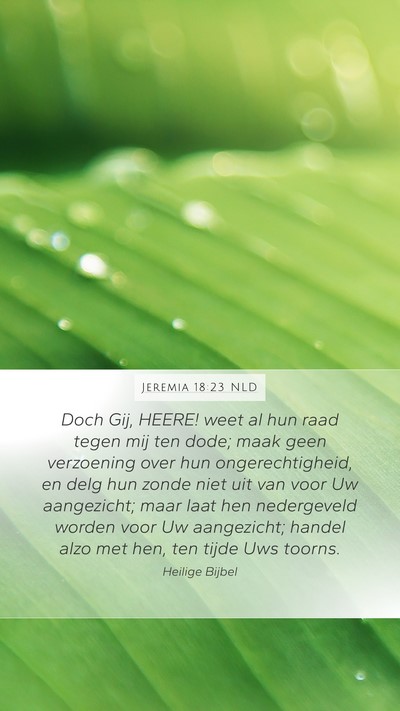 Jeremia 18:23 NLD Bible Verse Image