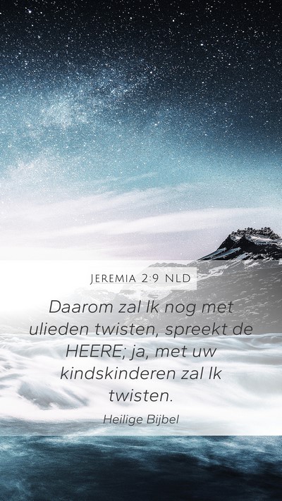 Jeremia 2:9 NLD Bible Verse Image