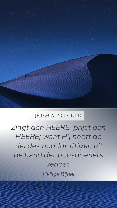 Jeremia 20:13 NLD Bible Verse Image