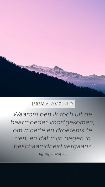 Jeremia 20:18 NLD Bible Verse Image