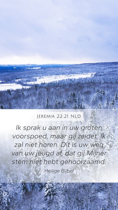 Jeremia 22:21 NLD Bible Verse Image