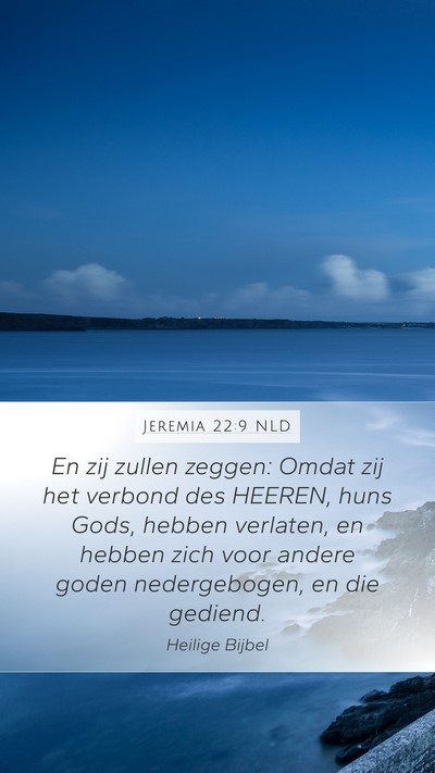 Jeremia 22:9 NLD Bible Verse Image