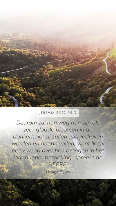 Jeremia 23:12 NLD Bible Verse Image