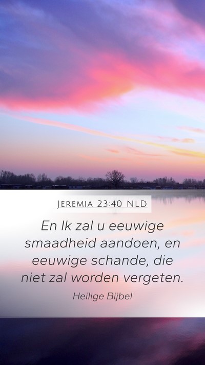 Jeremia 23:40 NLD Bible Verse Image