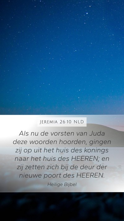 Jeremia 26:10 NLD Bible Verse Image