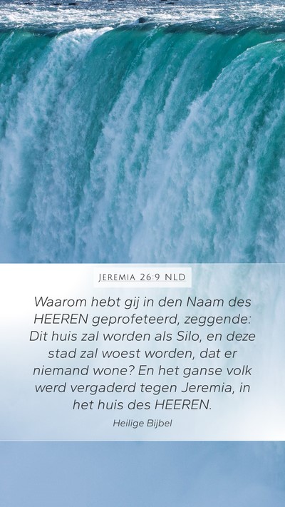 Jeremia 26:9 NLD Bible Verse Image