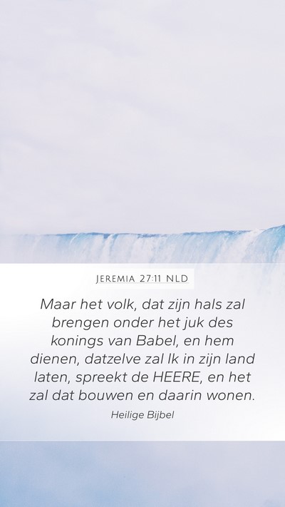 Jeremia 27:11 NLD Bible Verse Image