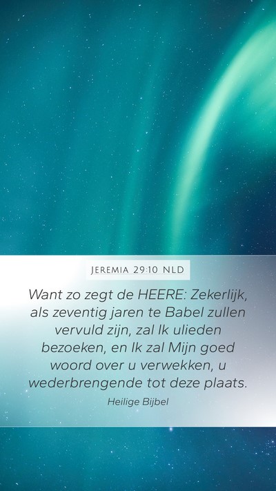 Jeremia 29:10 NLD Bible Verse Image