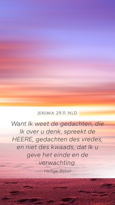 Jeremia 29:11 NLD Bible Verse Image