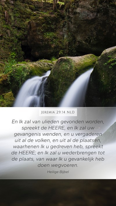Jeremia 29:14 NLD Bible Verse Image