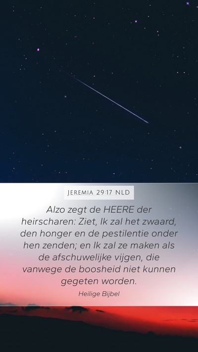 Jeremia 29:17 NLD Bible Verse Image