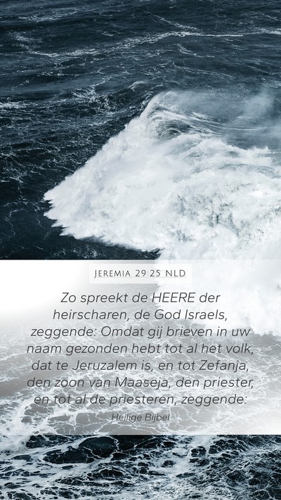 Jeremia 29:25 NLD Bible Verse Image