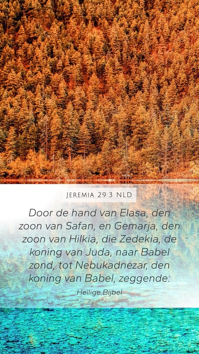 Jeremia 29:3 NLD Bible Verse Image