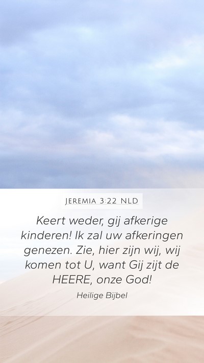 Jeremia 3:22 NLD Bible Verse Image