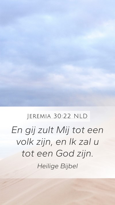 Jeremia 30:22 NLD Bible Verse Image