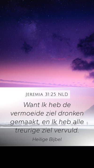 Jeremia 31:25 NLD Bible Verse Image