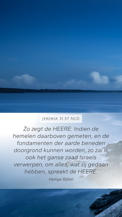 Jeremia 31:37 NLD Bible Verse Image