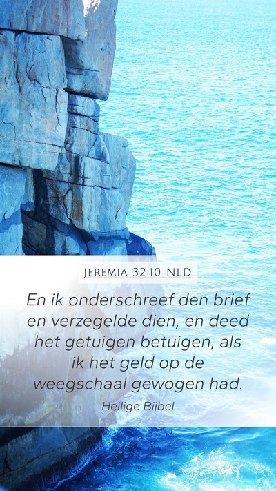 Jeremia 32:10 NLD Bible Verse Image