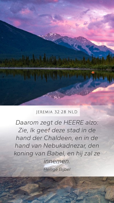 Jeremia 32:28 NLD Bible Verse Image