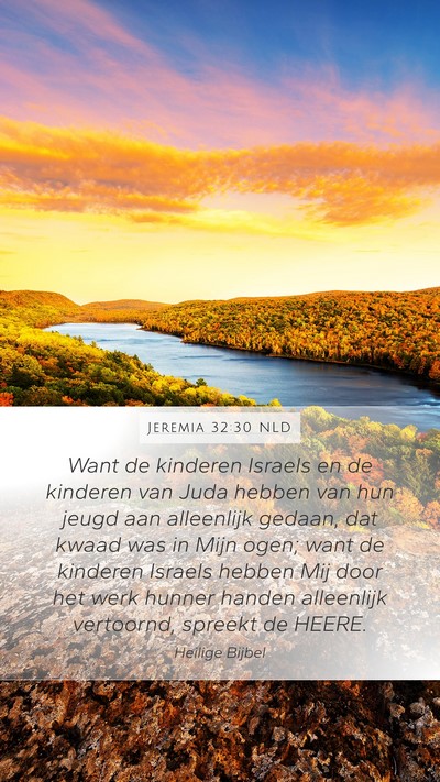 Jeremia 32:30 NLD Bible Verse Image