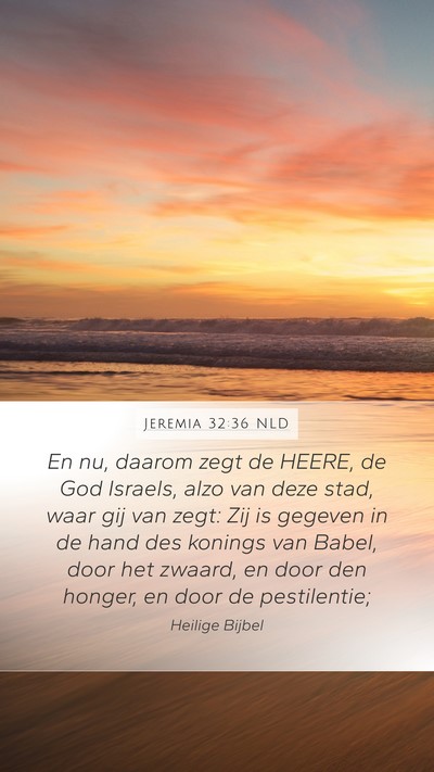 Jeremia 32:36 NLD Bible Verse Image