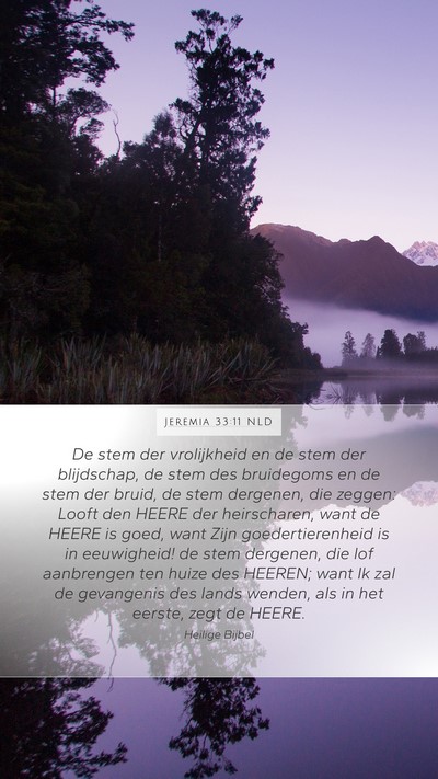 Jeremia 33:11 NLD Bible Verse Image