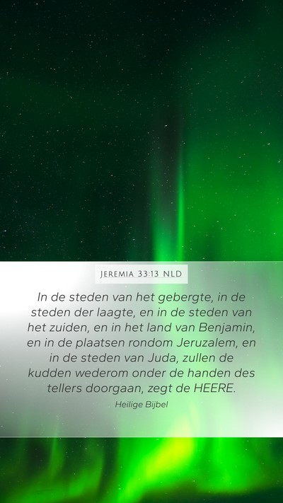 Jeremia 33:13 NLD Bible Verse Image