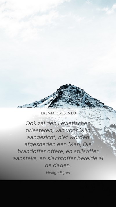 Jeremia 33:18 NLD Bible Verse Image