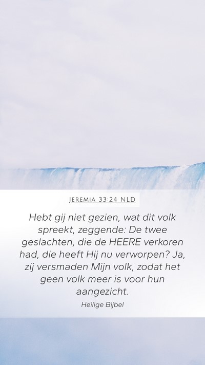 Jeremia 33:24 NLD Bible Verse Image