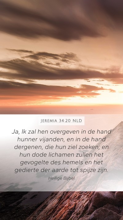 Jeremia 34:20 NLD Bible Verse Image