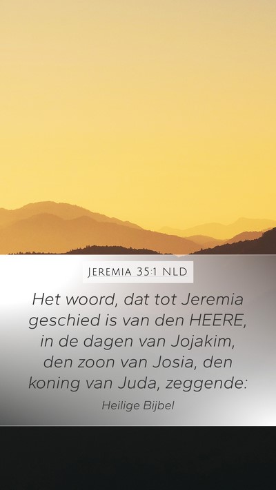 Jeremia 35:1 NLD Bible Verse Image