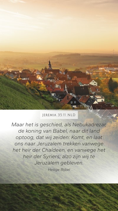 Jeremia 35:11 NLD Bible Verse Image