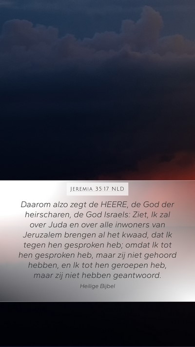 Jeremia 35:17 NLD Bible Verse Image