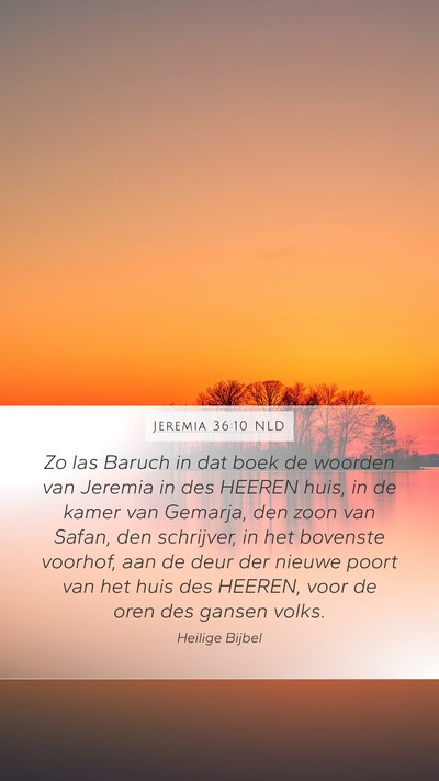 Jeremia 36:10 NLD Bible Verse Image