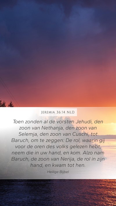 Jeremia 36:14 NLD Bible Verse Image