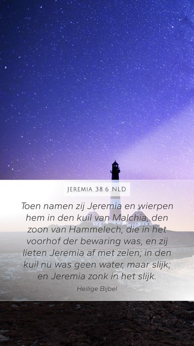 Jeremia 38:6 NLD Bible Verse Image